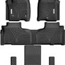 YITAMOTOR 3 Rows Floor Mats Fit for 2021-2026 Chevrolet Tahoe/GMC Yukon/Cadillac Escalade with 2nd Row Bucket Seats, Custom Fit Black TPE All-Weather 1st & 2nd 3rd Row Floor Liners