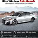 Canvcle Altima Rain Guards - Window Visors for Nissan Altima 2019-2025 2026,Outside-Mount Tape-On Side Window Wind Deflectors for Altima Accessories,Vent Visors Shades Rainproof 4PCS