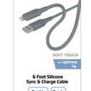 Zgear 6 Foot Silicone Rubber Sync And Lightning Charge Cable