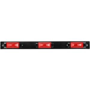 Partsam [DOT Approved] 17" Inch Red LED Truck Trailer Identification Light Bar, Waterproof Sealed 3 Lights Bar 12V Replacement for F150 F250 F350 RAM 1500 2500 3500 Silverado Sierra