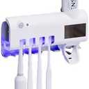 UV Light Sterilizer Toothbrush Holder Cleaner & Automatic Toothpaste Dispenser