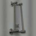 TocTen Double Bath Towel Bar - Thicken SUS304 Stainless Steel Towel Rack for Bathroom, Bathroom Accessories Double Towel Rod Heavy Duty Wall Mounted Towel Holder (Brushed Nickel, 16 in)