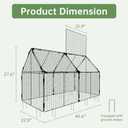 Decoroca 4x2ft Chicken Wire Plant Protectors - Crop Cage with Flip-Top&10 Ground Stakes, Outdoor Plant Protection Cage Keep Animals Out of Your Vegetable Garden - Suitable for 4x2ft Raised Garden Bed
