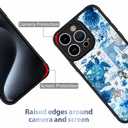AIGOMARA Case for iPhone 15 Pro, Blue Turtle Shell Ocean Collage
