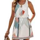 AI'MAGE Swimwear Cover Ups for Women Sexy Keyhole Neck Beach Tank Swimsuit Coverup with Pockets (Small)