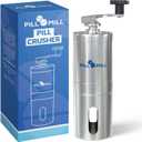 Pill Mill Pill Crusher - Crushes Multiple Tablets to a Fine Powder - Metal Pill Grinder - Tablet Pulverizer Suitable for Travel - Great Feeding Tube Use And Pets
