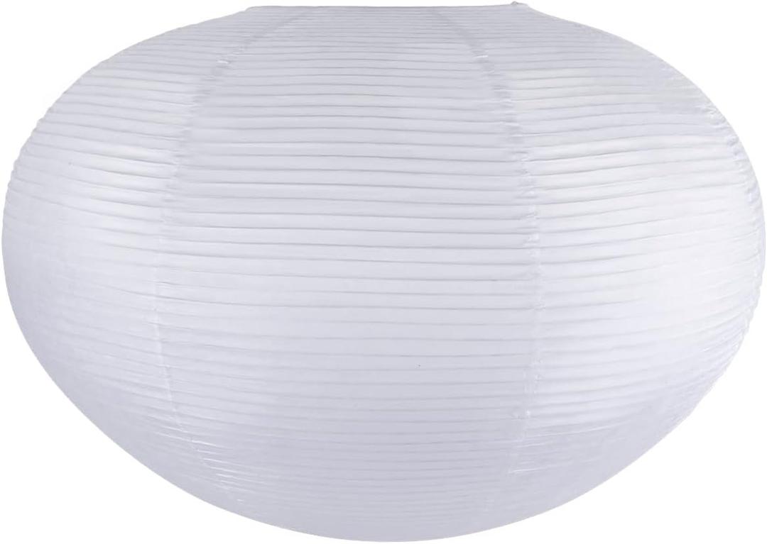 White Paper Lanterns, Noguchi Paper Lantern Lamp, 20.87" Large Hanging Paper Lantern, Chinese/Japanese Rice Paper Lantern Pendant Light for Home Decor Ceiling Lampshade(1 Pack)