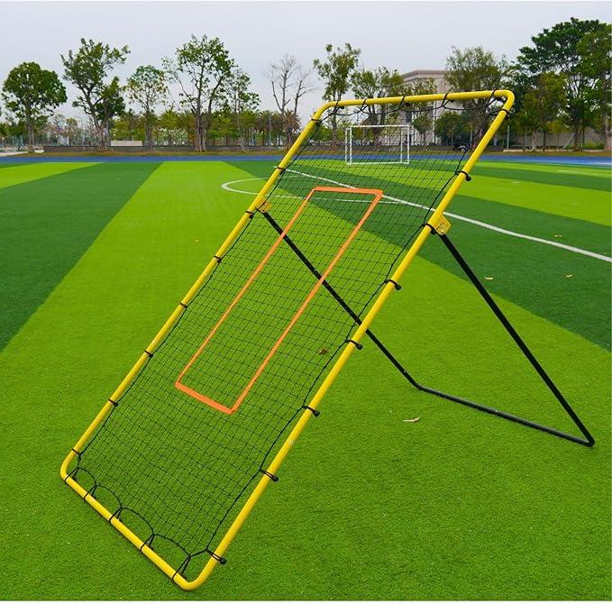 Adjustable Volleyball Rebounder Net Portable 7x4 ft Volleyball Bounce Back Training Equipment, 5 Rebound Angles Volley Ball Practice Net for Practicing Spiking Bumping, with Travel Bag & Work Gloves