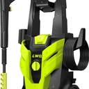 Pressure Washer, Power Washer with 4 Quick-Connect Nozzles, Foam Cannon, High Pressure Washer for Cars, Decks, Driveways, Home, Patios, Bright Green