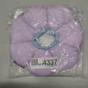 Cat Cone Collar,Cute Waterproof Cat Recovery Collar,Anti-Bite Lick Wound Healing Safety Elizabethan e Collar for Cats,Purple Flower All-Season Style (M)