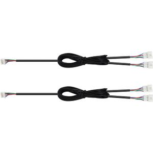 Dreamcolor Acrylic Interior Car Light Automotive Ambient Light Kits with APP Control 16 Million Color Fiber Optic Car LED Strip Light (2 PCS Wire Splitters)