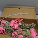 28.3" Pink Artificial Flowers Poppy Flowers 3Pcs Silk Fake Poppy Flowers Real Touch Faux Poppies Spring Flower Long Stem Arrangement with 4 Heads for Party Centerpiece Bouquet Table Home Decoration