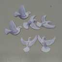 Blosssound 6 Pcs Dove Christmas Ornaments 3 Inch Hanging Dove Ornaments for Tree Xmas Bulk White Birds Peace Love Friendship Hanging Decorations Christmas Acrylic Decor for Wedding Wreath Crafts