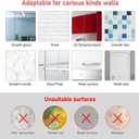 Large Adhesive Hooks, 20 Black Heavy-Duty 40 lb Adhesive Wall Hooks, Waterproof, Rustproof, Ideal for Hanging, Suitable for Bathroom, Kitchen, Home, Ceiling and Window