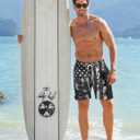 Goodstoworld Men's Funny Swim Trunks with Compression Liner 2 in 1 Quick-Dry 9" Stretch Shorts with Three Pockets (Black, XXL)