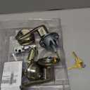 Schlage FB50N V FLA 619 B60 Single Cylinder Deadbolt and F51 Keyed Entry Flair Lever Keyed Alike, Satin Nickel finish (Security Set_Flair)