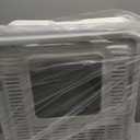 Cat Litter Box with Litter Mat and Scoop, Large Foldable Litter Box with Lid, Front Entry Top Exit Kitty Box, Odor Control, Easy to Clean (Grey)