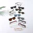 Fashion Blue Light Glasses for Men Ultralight Retro Square Frame Computer Glasses Reduce Eye Strain (Transparent Grey)