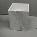 White Marble Bath Accessories (Waste Basket)