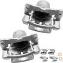 Front Brake Calipers Assembly Pair Set of 2 Driver and Passenger Side Compatible with 2010-2022 Toyota Prius, 2020-2022 Toyota Corolla, 2012-2017 Toyota Prius V [Note: for HYBRID EV ONLY]