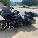 Motorcycle Adjustable Rider Backrest with Pad Foldable Driver Backrest Fit for Harley Touring Road King Street Glide Electra Glide CVO FLHR FLHX FLHT 2009-2025 (#1 Black Arm)