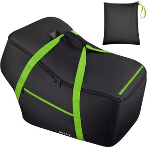 SCTEL Infant Car Seat Travel Bag - Fits Infant Car Seats with Anti-Rebound Bar Base, Car Seat Storage Bag, Car Seat Carrier for Airport, Water Dirt Tear Resistant, Baby Essentials (Green)