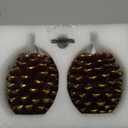 YAUNGEL 2 Pcs Pine Cone Candles Flameless with Remote Timer, Real Wax Christmas Battery Operated Pine Cone Candles, 3D Wick Battery Candle Flickering for Christmas Thanksgiving Day Holiday Home Decor