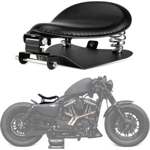Solo Seat, PSLER Motorcycle Spring Solo Seat Spring Bracket Cushion Kit for Sportster XL 883 1200 Chopper Bobber Custom