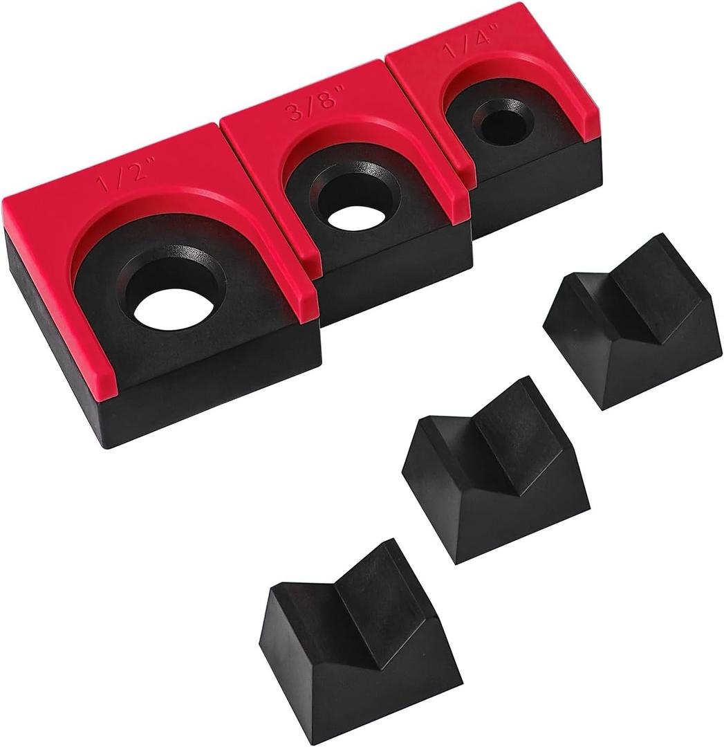 Ratchet Organizer Kit - 3 Pack Set, with Strong Magnets, Ratchet Organizer for Tool Box Drawer, Keep Tools Organized, for Garage, Workshop (Red/Black)