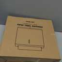 Wall Mounted Stainless Steel Paper Towel Dispenser with Lock, Polished Mirror Finish, Fits C-Fold, Tri-Fold and Multi-Fold Hand Towels, Commercial Restroom & Bathroom Use (Medium-gold)