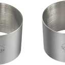 (Pack of 2) Round Food Ring, Stainless Steel (3.5" D x 2"H)