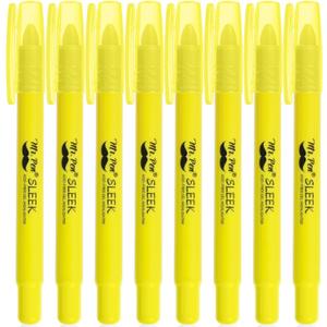 Mr. Pen- No Bleed Gel Bible Highlighters, Yellow, Pack of 8
