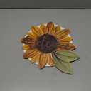 Sunflower Wreaths Welcome Sign for Front Door, 11.8 Inch 3D Wooden Sunflower Door Hanger Decor, Summer Rustic Wood Plaque Wall Hanging for Porch Indoor Outdoor Farmhouse Home Decorations