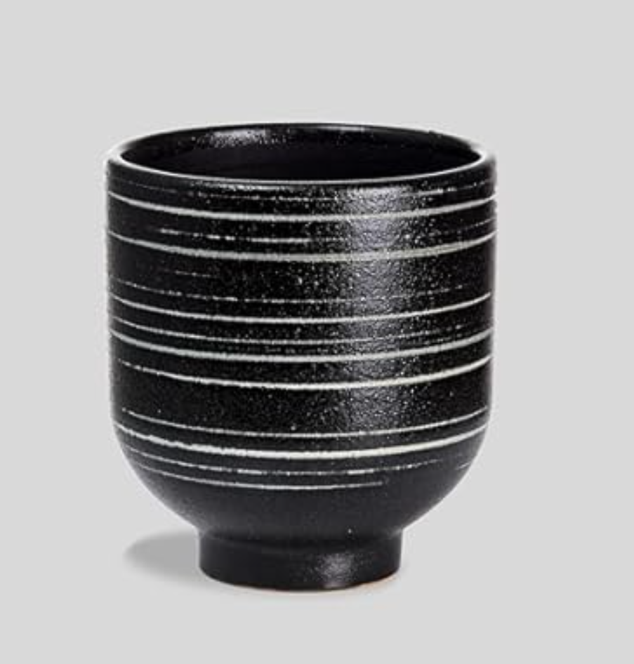 HERDUK Ceramic Pots with Drainage Hole, Indoor Outdoor Planters, 6.7 Inch Flower Pots for Cactus, Aloe Vera, Fern