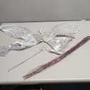 Fairy Wings Adult Women - Butterfly Wings Fairy Costume for Woman, Fairy Accessories Halloween Cosplay (1a-silver)