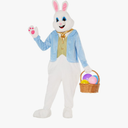Morph Easter Bunny Costume Adult Deluxe Rabbit Mascot Outfit for Men - Perfect for Easter Costumes and Events L/XL