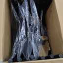 Amazon Basics Sturdy Foldable Plastic Chair, Portable, 350-Pound Capacity, Black, 6-Pack