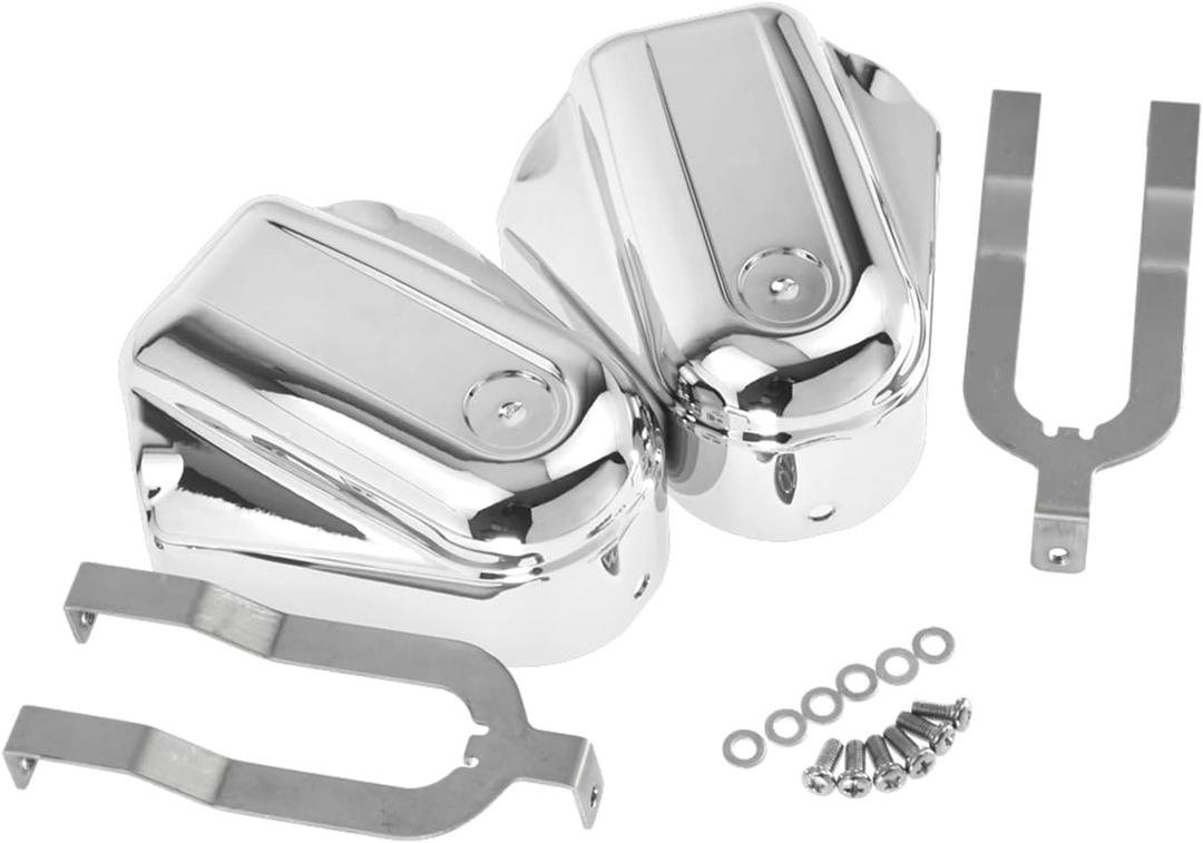 Motorcycle Rear Axle Nut Covers Cap Fit for Harley Softail Slim FLS Deluxe FLSTN FXSTB 2008-2017 Chrome