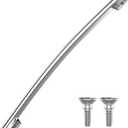 Upgraded WR12X21070 Refrigerator Door Handle Compatible with Ge Fridge Handle Replacement GZS23HSEBFSS DSE25JGHKCBB GSE22ESHBSS Door Handles with GE Refrigerator Door Handle Screws Parts WR12X20441