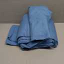 Split King 7 Piece Sheet Set - Comfy Breathable & Cooling - Soft Hotel Luxury Bedding Set with 8-16 Inch Deep Pockets - 1 Flat & 2 Fitted Sheet & 4 Pillowcases - Wrinkle Free & Easy Care - Denim Blue