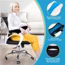 BEAUTRIP Ergonomic Armrest Pads- Office Chair Arm Rest Cover Pillow - Elbow Support Cushion for Computer, Gaming and Desk Chairs, Black (Set of 2)