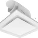 Bathroom Fan Ceiling Mount Exhaust Ventilation,141 CFM 0.7 Sones,4 Inches Duct,White,Very Quiet Ventilation and Exhaust Fan