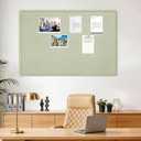 Large Cork Bulletin Board 48" x 36", Felt Pin Board, Sage Green