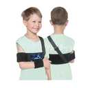 Mybow Kids Shoulder Immobilizer Sling | Child Arm Sling with Waist Strap for Broken Collarbone Clavicle & Shoulder Injury Arm Holder, Rotator Cuff Surgery Sling for Toddler Support Brace (blue camo)