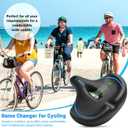 CDYWD Oversized Bike Seat for Men & Women Comfort, Extra Wide Bicycle Seat Cushion, Comfortable Soft Padded, Large Replacement Saddle for Peloton, Stationary Exercise Bike, Cruiser, City Bike, Ebike