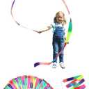 dervea 20 Pack Ribbon Dancing Wands Party Favors for Kids, Rainbow Birthday Decorations, Princess Party Supplies, Girls Party Games, Gymnastics Goody Bag Stuffers (Rainbow)