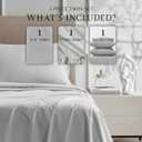 Linen Closet 100% Cotton Twin Sheets Set, 3 Pieces - Light Grey - Cooling & Crisp Percale - Breathable Sheets & Pillowcases Set For Twin Bed - Deep Pocket Fitted Sheet - Juego De Sbanas
