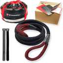 Kinetic Recovery Bridle Extension Rope 3/4' x 10' (MBS 22,000 lbs) Two Recovery Points, Black