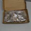 65Pcs Adjustable Steel Double Wire Tube Hose Clamp Assortment Kit, Bumnay 8 Sizes Steel Wire Tube Clip Clamps with Screws Bolts Locking