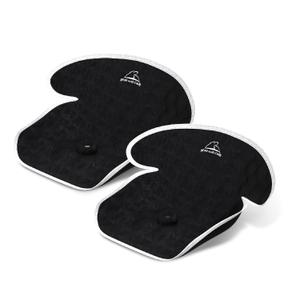 Piddle Pads - Strollers, Bouncers & Car Seat Pad, Waterproof & Machine-Washable Cover on Car Potty for Toddler Toilet Training (Black, 2 Count (Pack of 1))